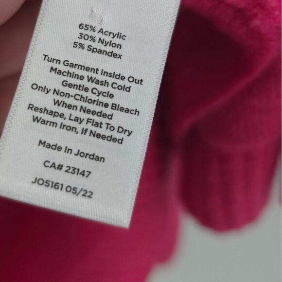 Talbots Jeweled Button Cardigan Pink Longline Office Church Cozy Barbie NWT - Picture 12 of 16